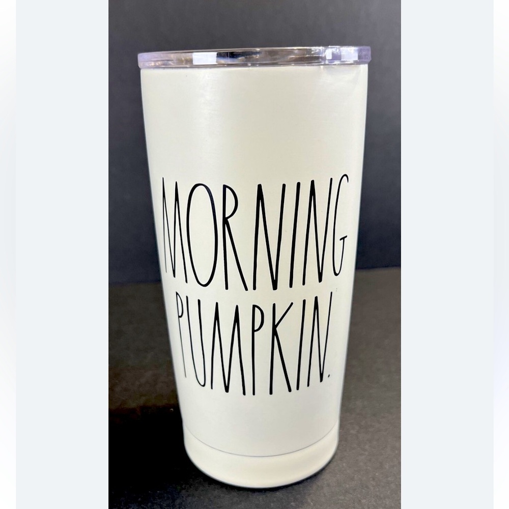 Rae Dunn ‘Morning Pumpkin” hot/cold 17oz tumbler Mug